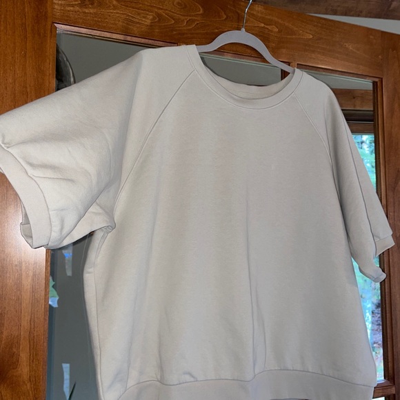 GAP Tops - Gap Raglan Oversized Unisex 3/4 Sleeve Beige Cuddly Soft inside Size Xl